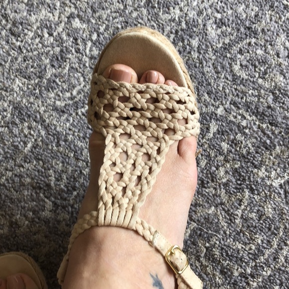 Steve Madden braided wedge rafia espadrilles in 8.5 - Picture 5 of 6